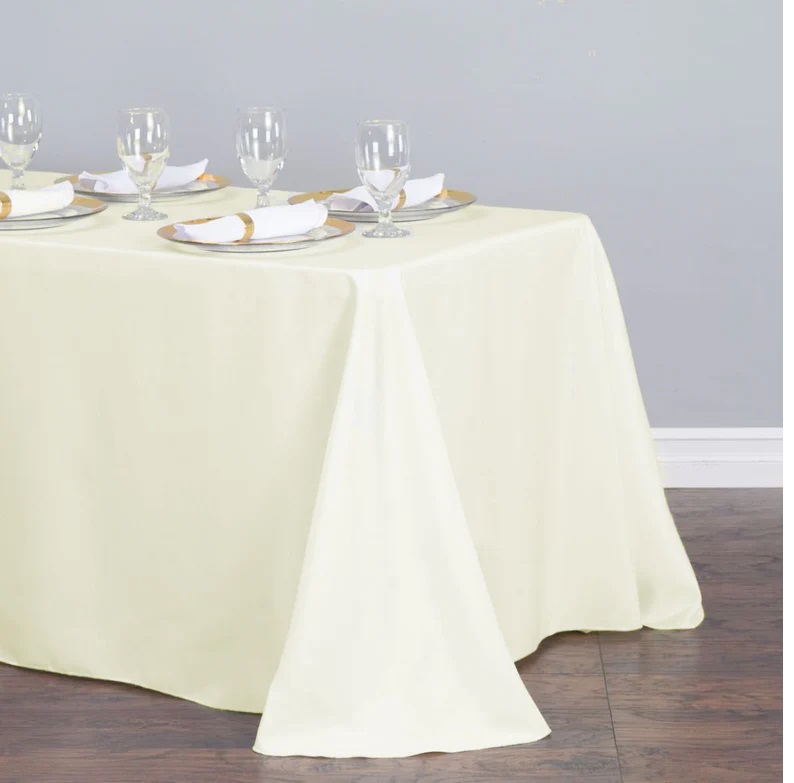 Ivory Rectangle Tablecloth
